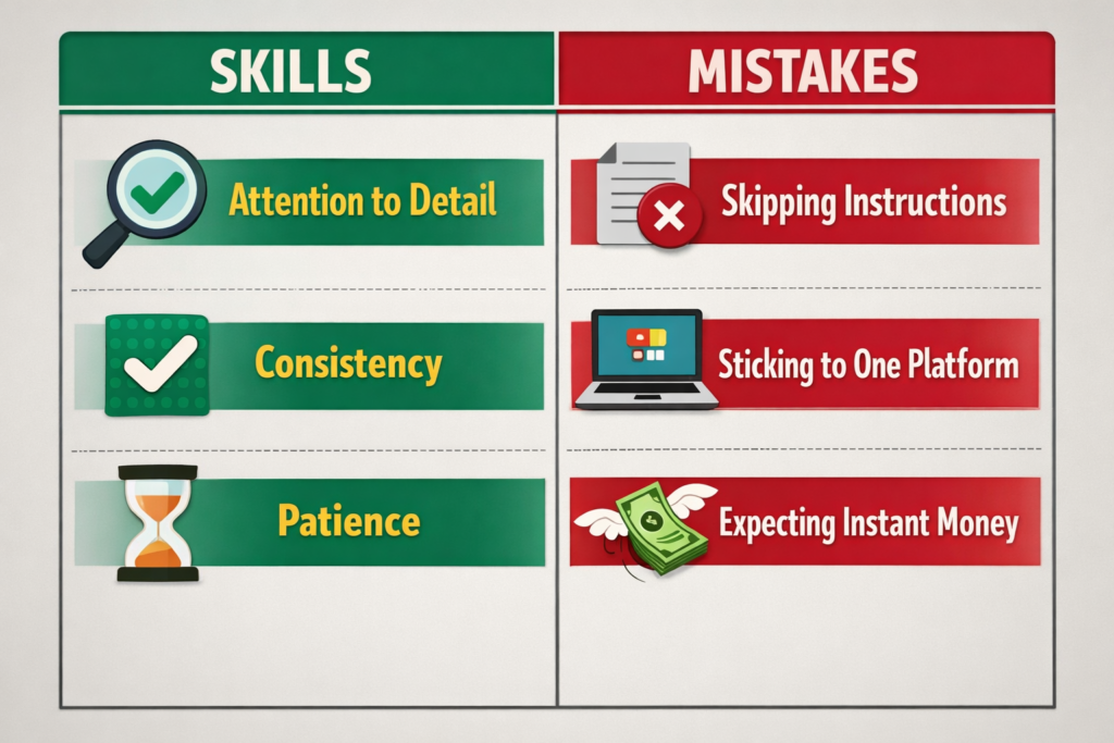 Skills and mistakes for beginner AI training jobs